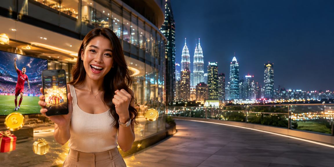 A player checks sports match odds through an online casino app in Kuala Lumpur